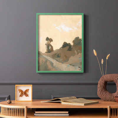 Hillside Walking Path VI Framed Print - Solid Wood