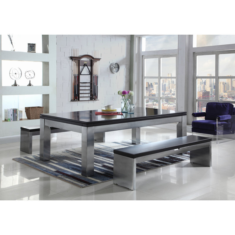 Monaco Slate Pool Table with Professional Installation Included, Academy Blue, 7' 6"