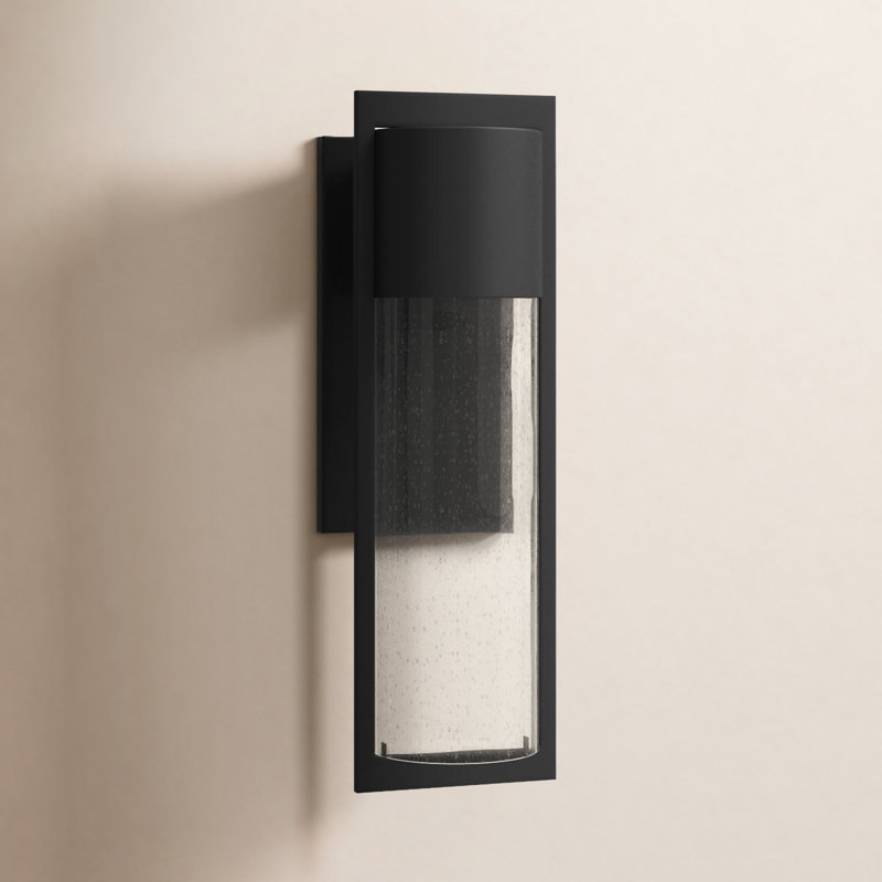 Dwell LED Outdoor Sconce, Black, Incandescent, Medium
