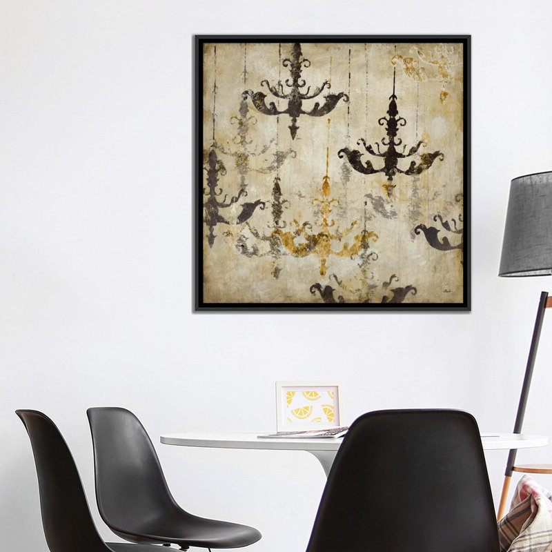 " Refined II " by Randy Hibberd, 18" H x 18" W x 1.5" D, Black Framed Canvas, No Mat