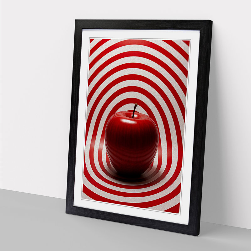 Single Picture Frame Print on Wood, 34cm H x 25cm W, Black Framed