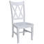 Chaise d'appoint en bois massif Audianna-268484259