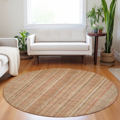 Tapis intérieur / extérieur orange Emberith