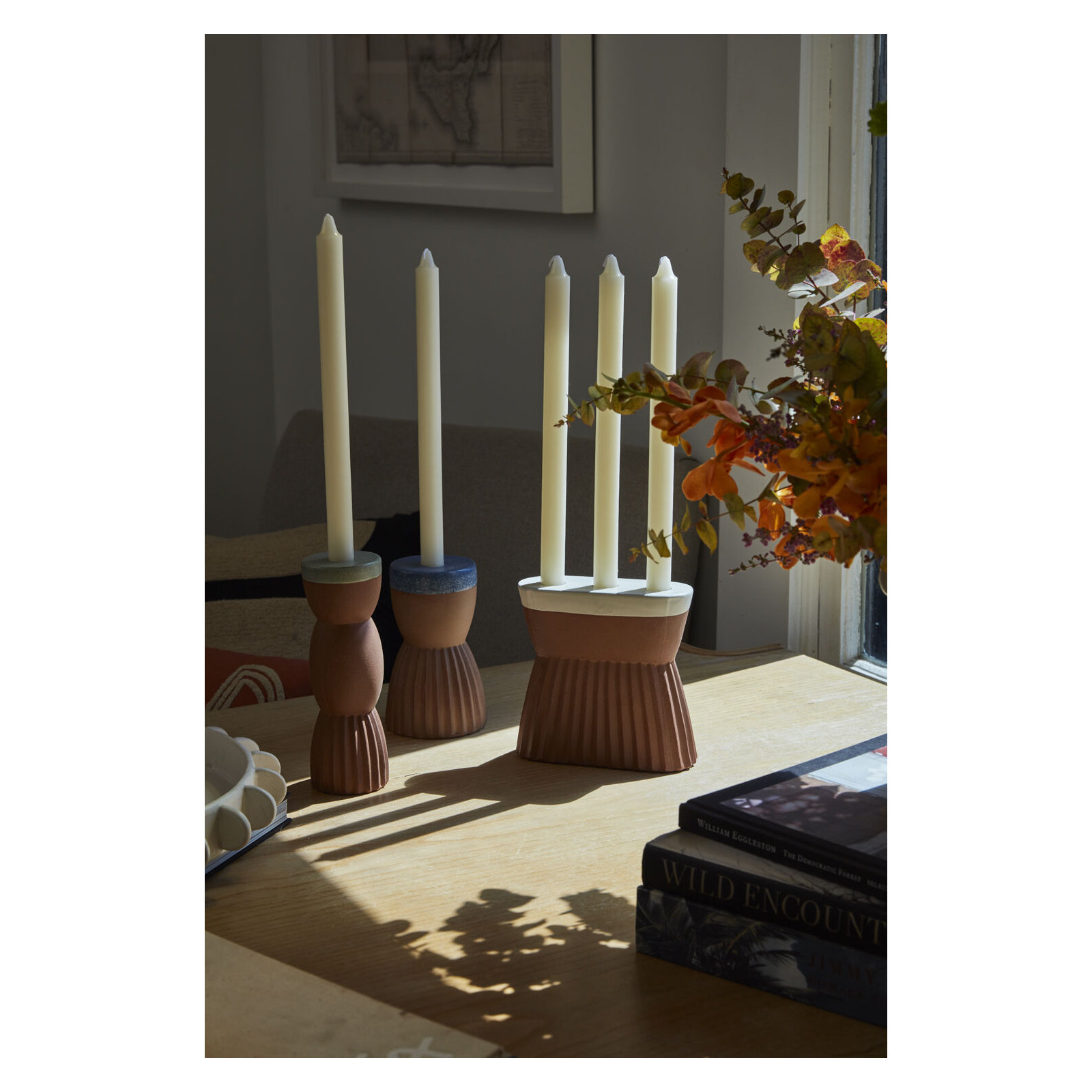 6.5'' H Ceramic Tabletop Candlestick