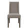 Reber Linen Side Chair in Gray