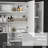 Bathroom Wall Mounted Medicine Cabinet With Lights - 35.5"W X 6"D 25.5"H, White, Charge Storage High Gloss