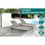 Table basse d'extérieur entièrement en aluminium