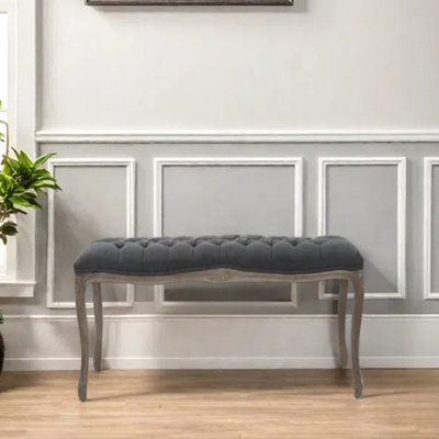 Solid wood carved rest benches for clothing stores