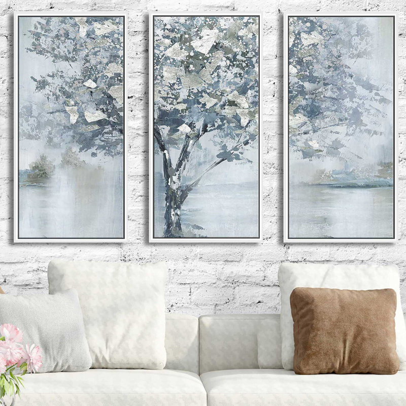 " Fall Foliage " by Nan 3 - Pieces Painting Print, 33.5" H x 52.5" W x 2" D