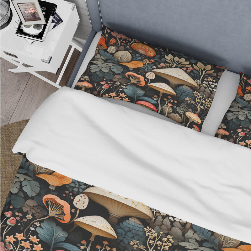Ensemble de housse de couette floral - éclectique Wonderland Forest Garden III