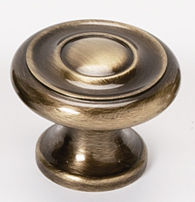 Mushroom Knob, Antique English, 1.13" H x 1.5" W x 1" D