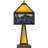 21"H Deer Lodge Lighted Base Table Lamp