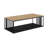 Slatted Metal Two-Tone Coffee Table