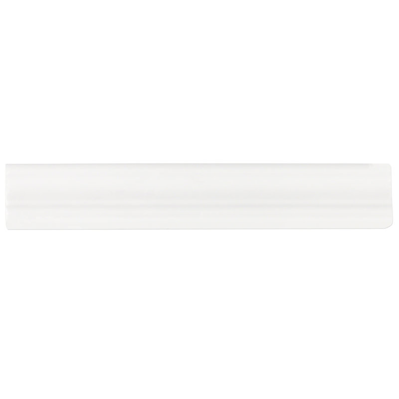 Manchester 2x12 Ceramic Chair Rail Liner, Bianco