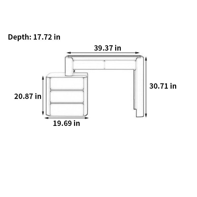 Meuble-lavabo télescopique simple