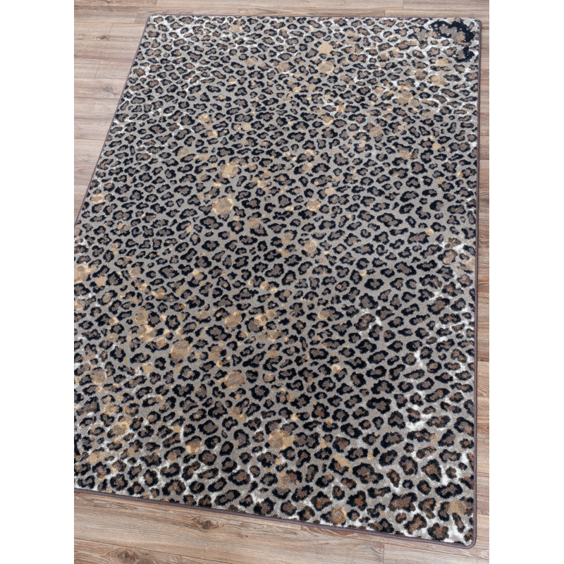 Abimelec Animal Print Indoor Rug, Rectangle 2'8" x 3'11"
