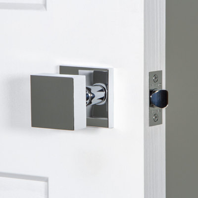 Viaggio Quadrato Rosette Privacy (Bed & Bath) with Quadrato Knob