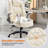 Modern Leather Executive Office Chair With Flip-Up Armrests And Adjustable Lumbar Support-250757229