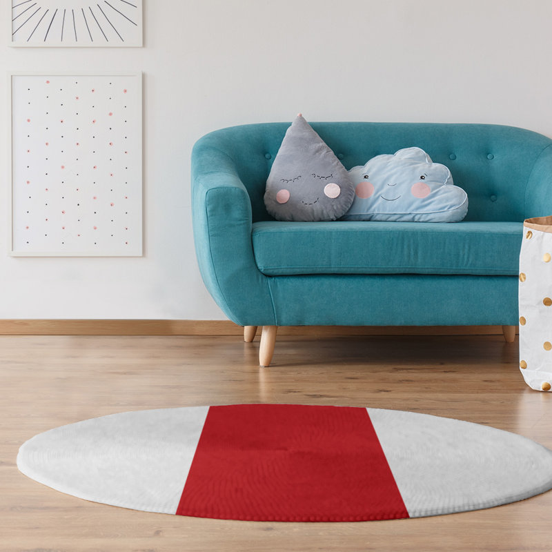 Chenille Indoor Rug, Round 5'