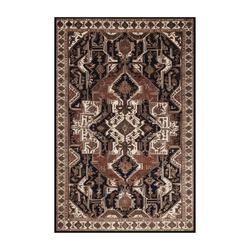 Tapis brun lavable à la machine, Tapis de couloir 2 pi x 5 pi