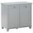 HOMCOM Tilt-Out Laundry Sorter Cabinet, Bathroom Storage Organizer With Two-Compartment Tilt-Out Hamper, Gray