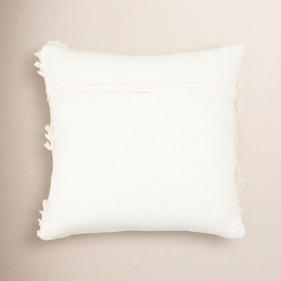 Emberly Ruffled Cotton Throw Pillow