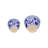 Bethony Set of 2 Blue & White Floral Stoneware Planters, 7" & 5" Ceramic Pots for Home & Garden Decor-447057183