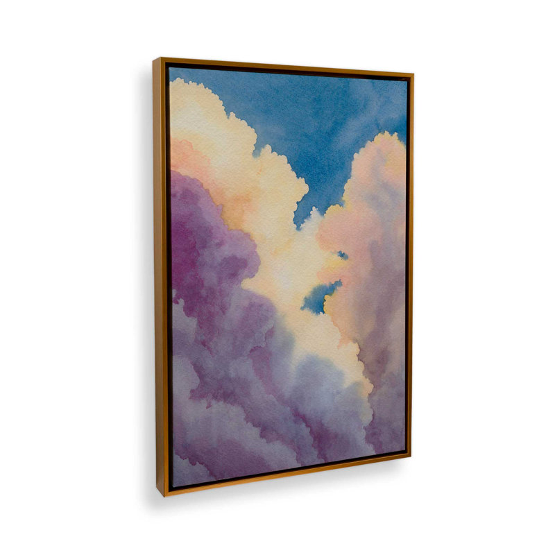 «Dreamscape Sky I» par Grace Popp, reproduction d'art sur toile, H 18 po x l 12 po, Toile à cadre flottant, Doré