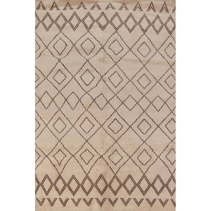 Tapis oriental à motif treillis marocain 5 x 8