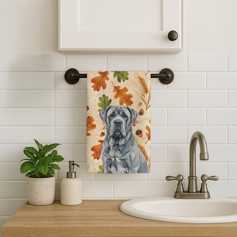 Serviette de cuisine bleue napolitaine Mastiff Heirloom, Blue Neapolitan Mastiff