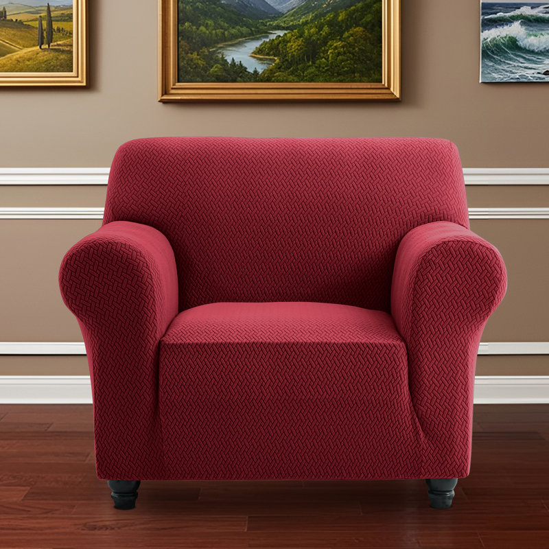 Luxury Microfiber Stretch Spandex Box Cushion Sofa Slipcover – Soft, Breathable, Wrinkle-Resistant & Durable Anti-Slip Furniture Protector