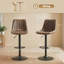 Kait Swivel Upholstered Adjustable Height Counter Stool with Metal Frame-2051474243