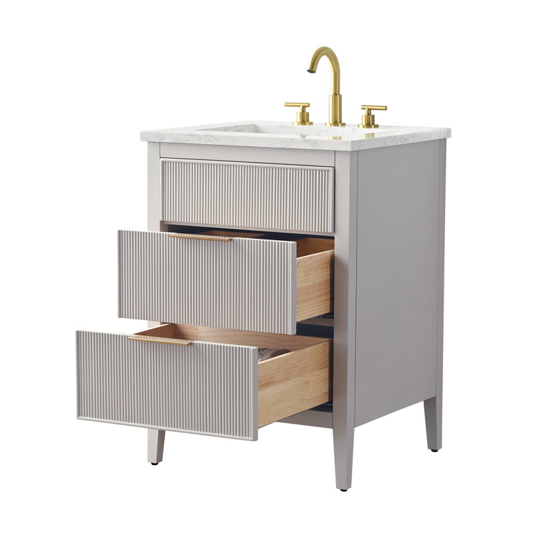 Emma 24" W Single Vanity, Taupe