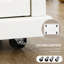 Chariot pour îlot de cuisine roulant, chariot de service portatif avec tiroir, tablette réglable et 2 porte-serviettes, blanc crème, îlot de cuisine