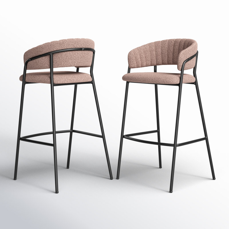 Tabouret Mariam, Brun, Tabouret de bar (siège d'une hauteur de 29,9 po)