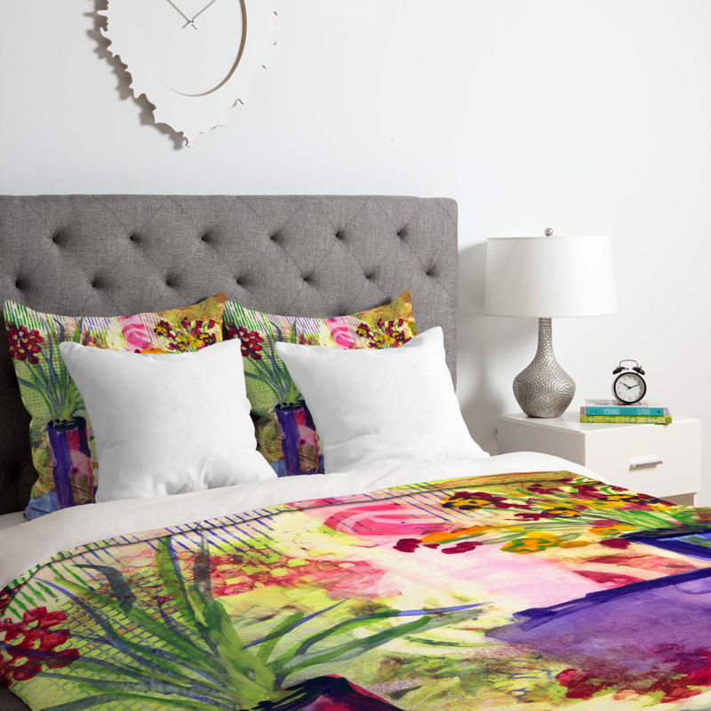 Laura Trevey Polyester Duvet Cover, Twin/Twin XL Duvet Cover + 1 Standard Sham