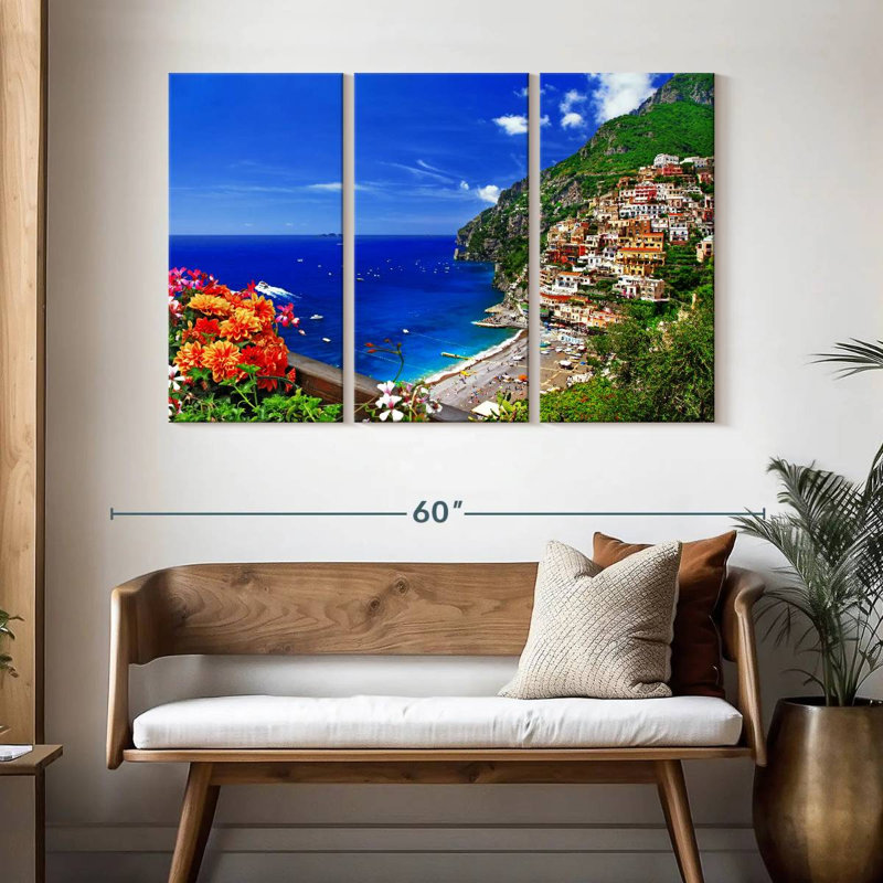 Gillard, pittoresque village de Positano, H 32 po x l 50 po