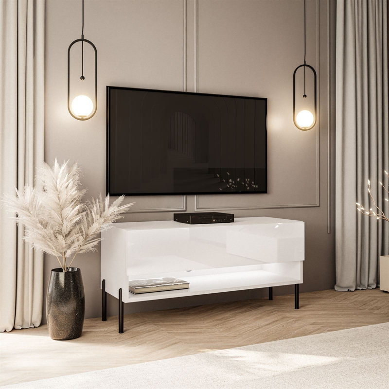 Charolett TV Cabinet for TVs up to 42", High-gloss White