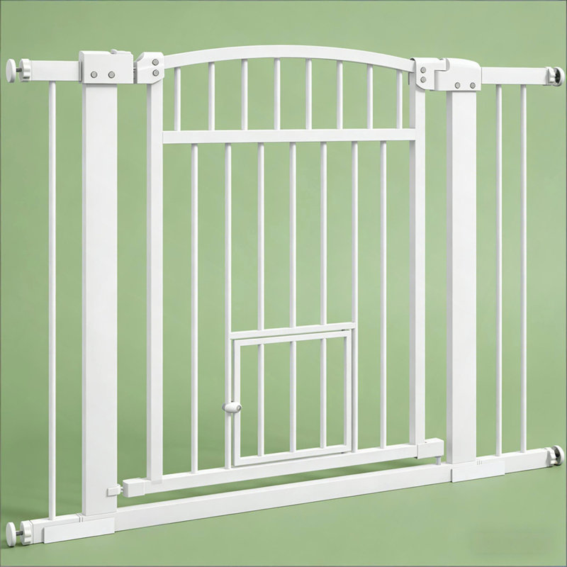 Pet Gate,Extra Wide Walk Through Dog Gate w/ Cat Door