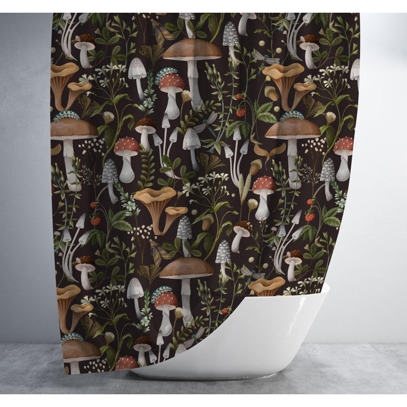 Rideau de douche Mushroom Field Cottagecore