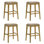Ensemble de 4 tabourets de bar Jane