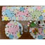 Ensemble de 4 napperons de Pâques, ensemble de napperons brodés à motif de lapins brodés de fleurs