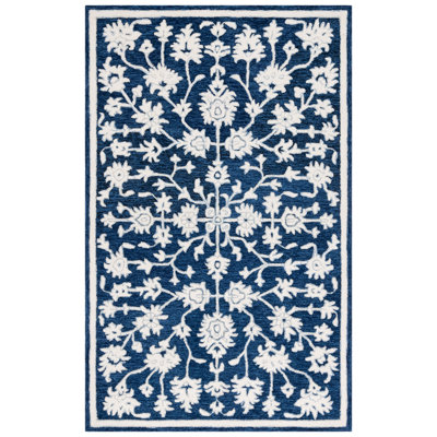 Ebony Hand Tufted Wool Pile Oriental Rug