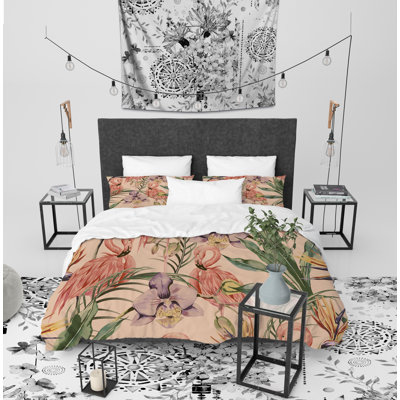 Flamingo Twill Duvet Cover