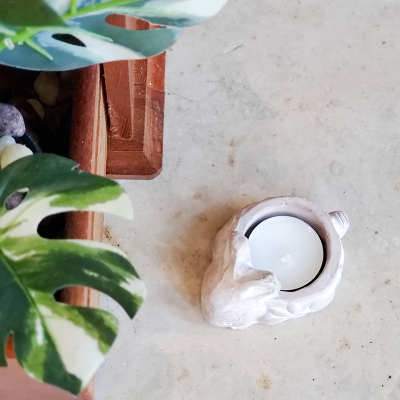2'' H Earthenware Tabletop Tealight Holder