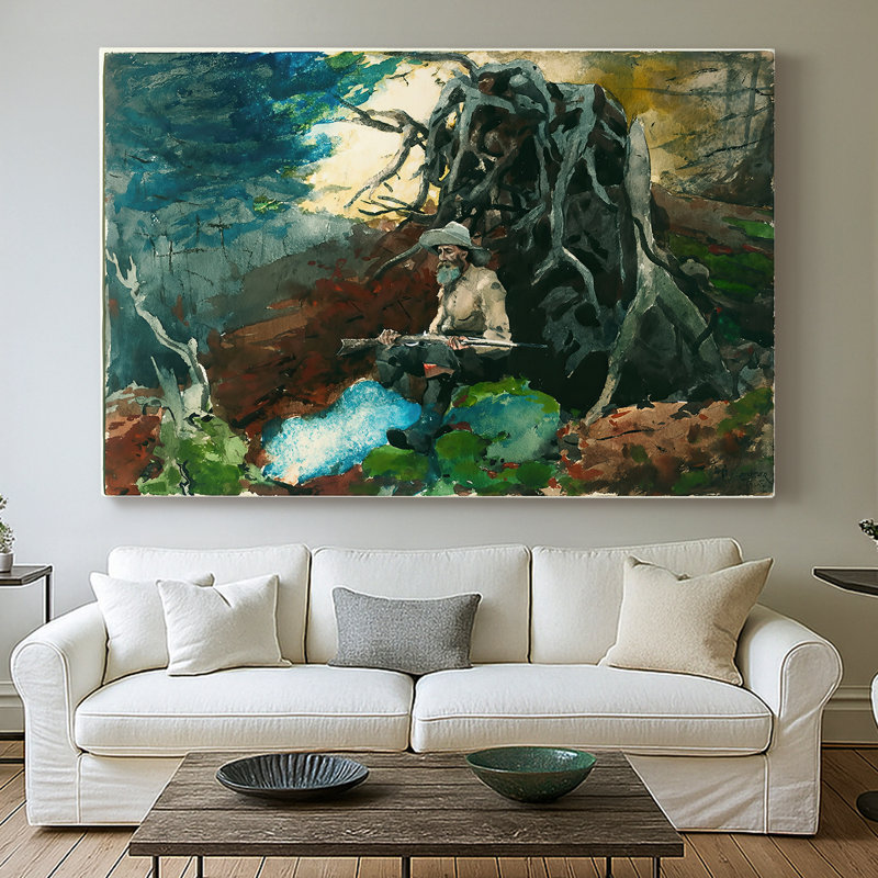 Le guide Adirondack (ou l'arbre tombé) - Winslow Homer - Toile tendue avec châssis - 1894, 40 x 60