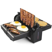 Brentwood 18 x 8.5 Double Burner Carbon Steel Nonstick Comal Griddle