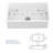 32" Undermount Single Bowl Ceramic Kitchen Sink - Dual Mount White Ceramic Rectangular Deep Single Bowl Sink Basin