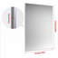 Miroir de salle de bain rectangulaire surdimensionné moderne