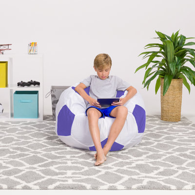 Fauteuil à billes pour enfants, adolescents et adultes - Rempli de perles souples, comprend une housse amovible et lavable à la machine - Plusieurs couleurs, tailles et tissus, y compris nylon doux et toile avec motifs